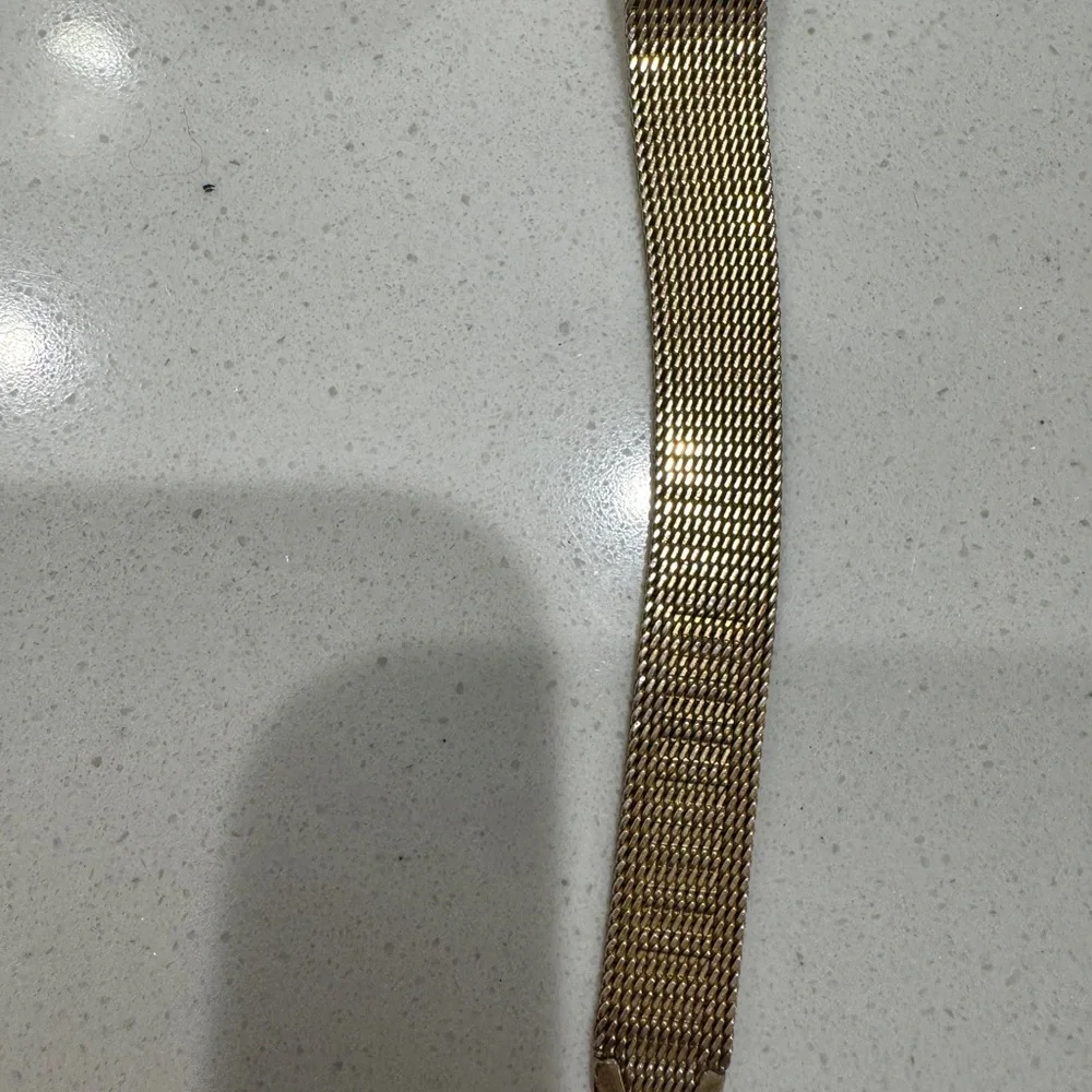 Omega Women's Gold Mesh Bracelet Watch